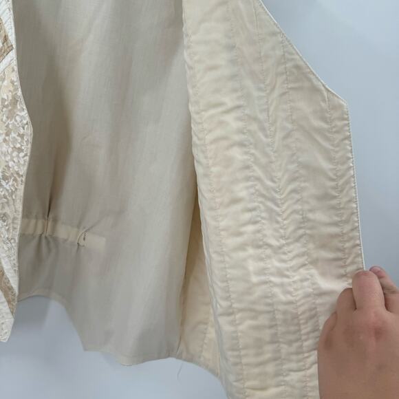 Vintage 90s handmade Quilted Vest - Picture 3 of 7